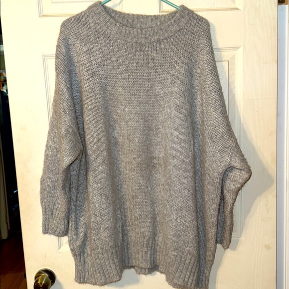 Jenni Kayne Light Gray Crewneck Sweater - Picture 1 of 7